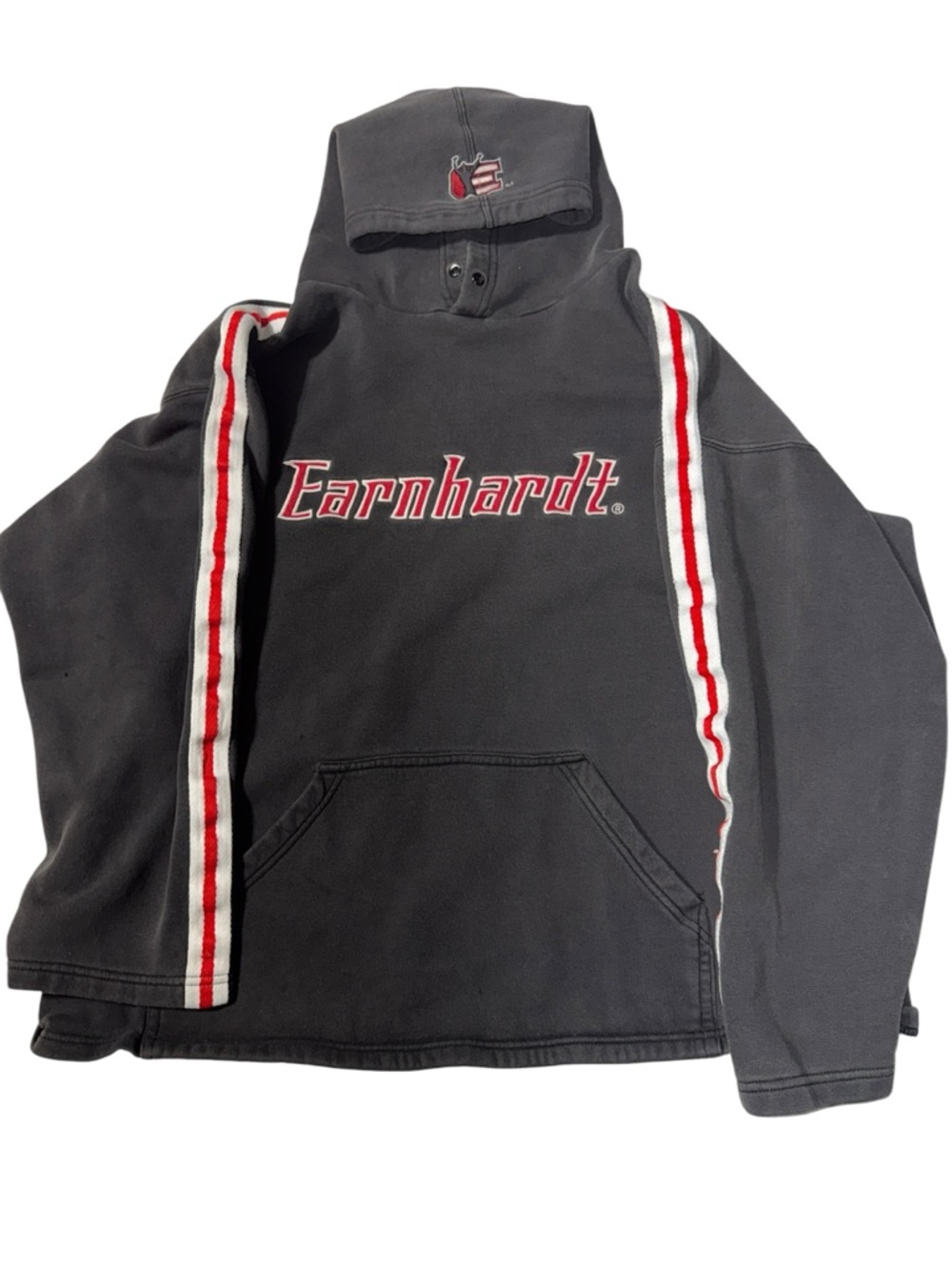 Vintage 90s Dale Earnhardt Winner’s Circle Racing Hoodie - Faded Black - Size L